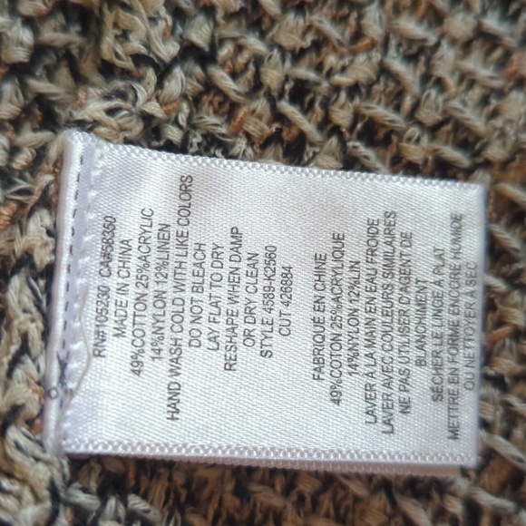 Joie linen blend nubby fringe pockets lightweight neutral career blazer sz XS - Picture 8 of 11